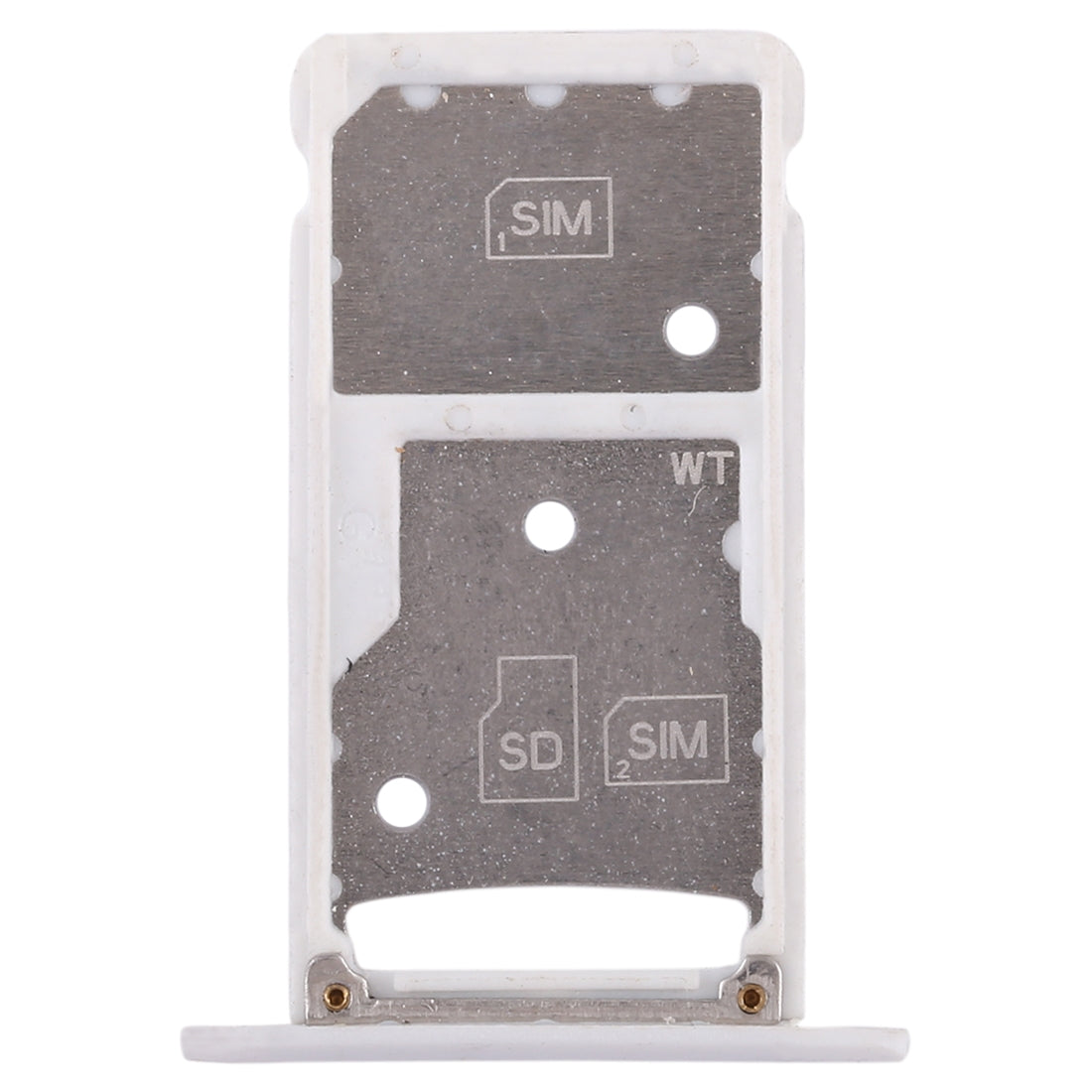 2 SIM Card Tray / Micro SD Card Tray for Huawei Enjoy 6 / AL00 White