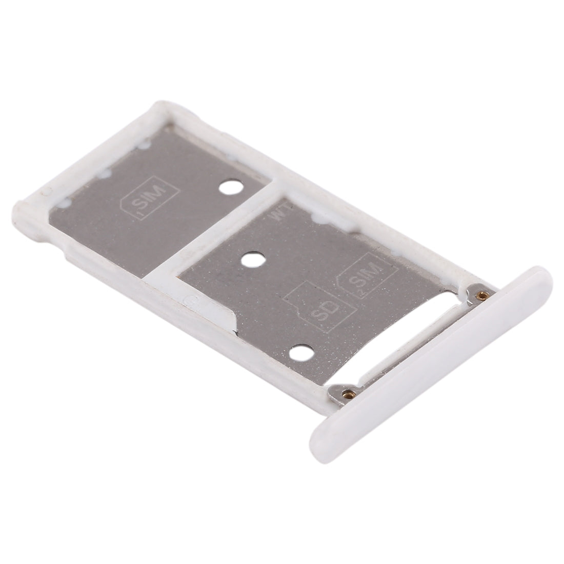2 SIM Card Tray / Micro SD Card Tray for Huawei Enjoy 6 / AL00 White