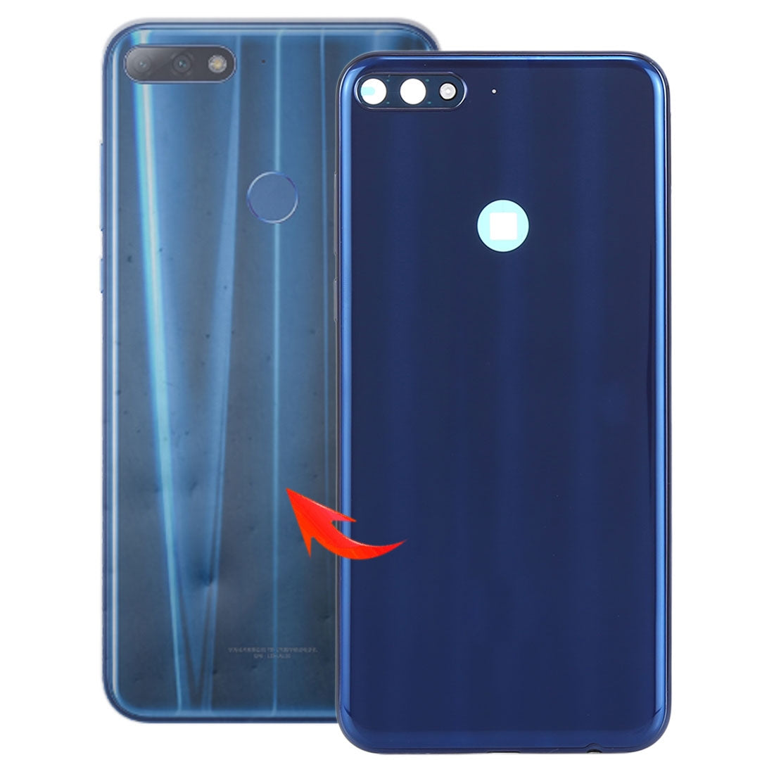 Back Cover with Side Keys for Huawei Enjoy 8 Blue