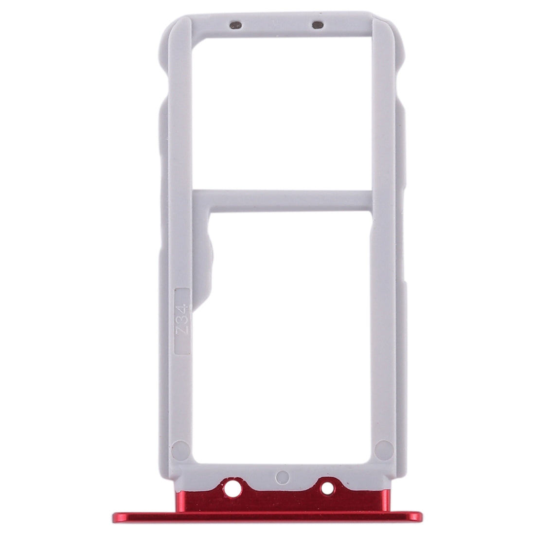 2 SIM Card Tray / Micro SD Card Tray for Huawei Nova 2s Red