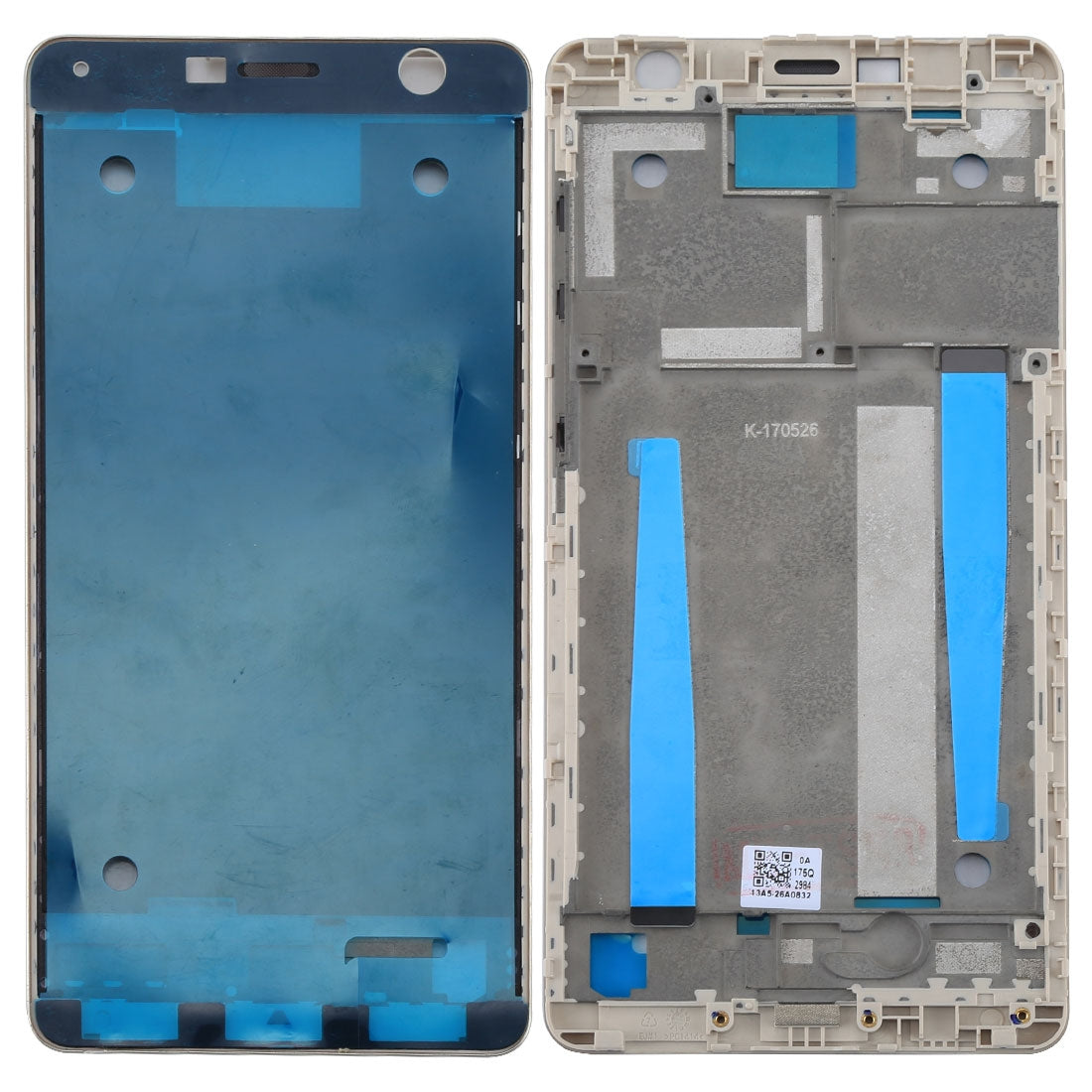 for Asus ZenFone 3  ZS550KL Front Housing LCD Frame Bezel Plate with Adhesive White
