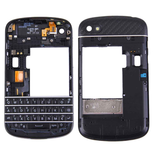 3 in 1 for BlackBerry Q10  Keyboard + Middle Frame Bezel + Back Plate Housing Camera Lens Panel Full Assembly Housing Cover