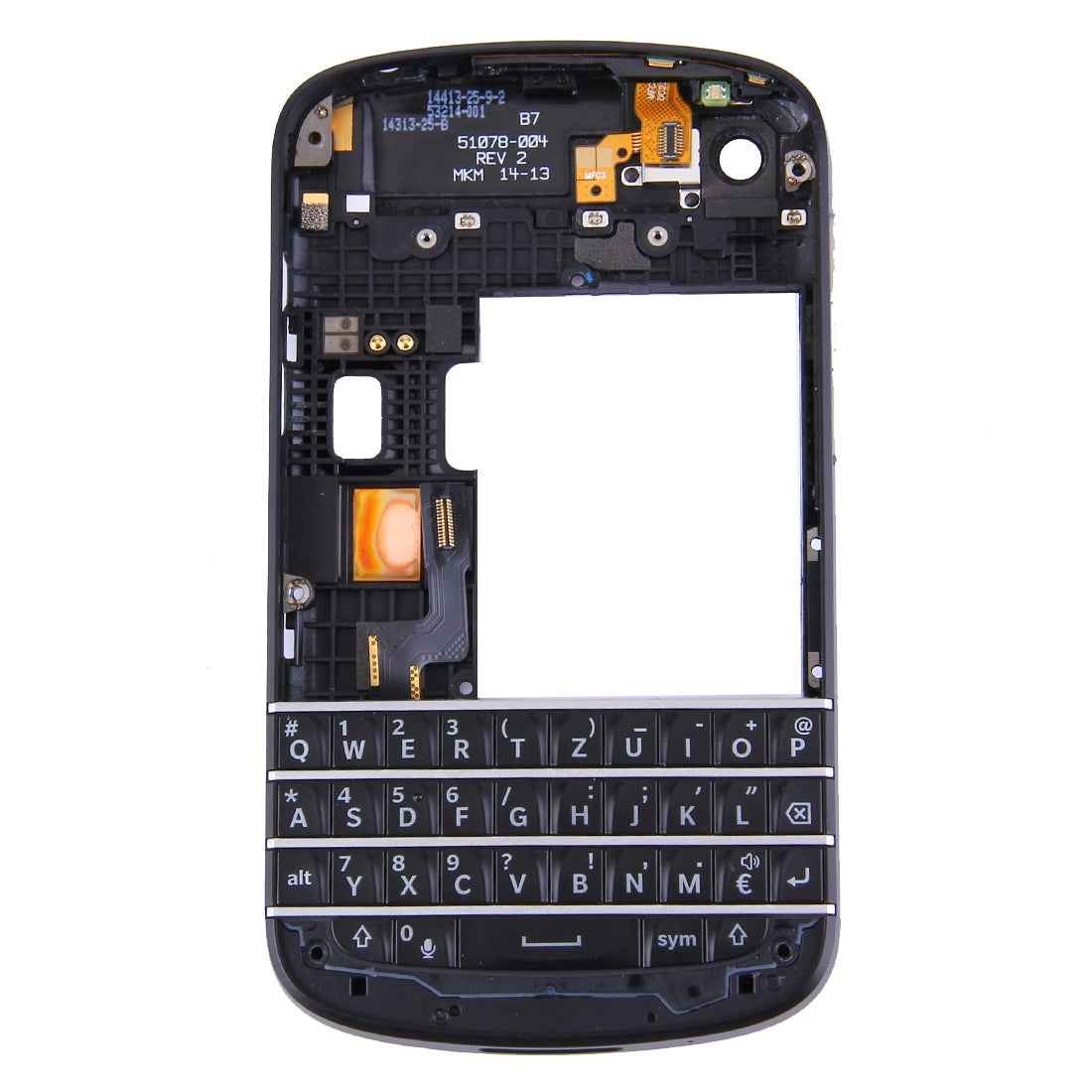 3 in 1 for BlackBerry Q10  Keyboard + Middle Frame Bezel + Back Plate Housing Camera Lens Panel Full Assembly Housing Cover