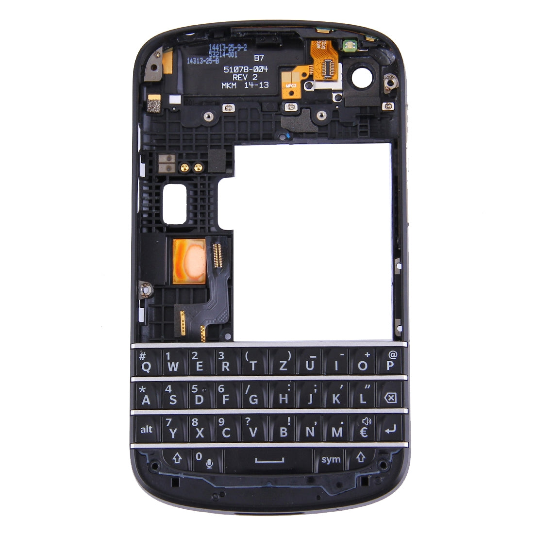 3 in 1 for BlackBerry Q10  Keyboard + Middle Frame Bezel + Back Plate Housing Camera Lens Panel Full Assembly Housing Cover