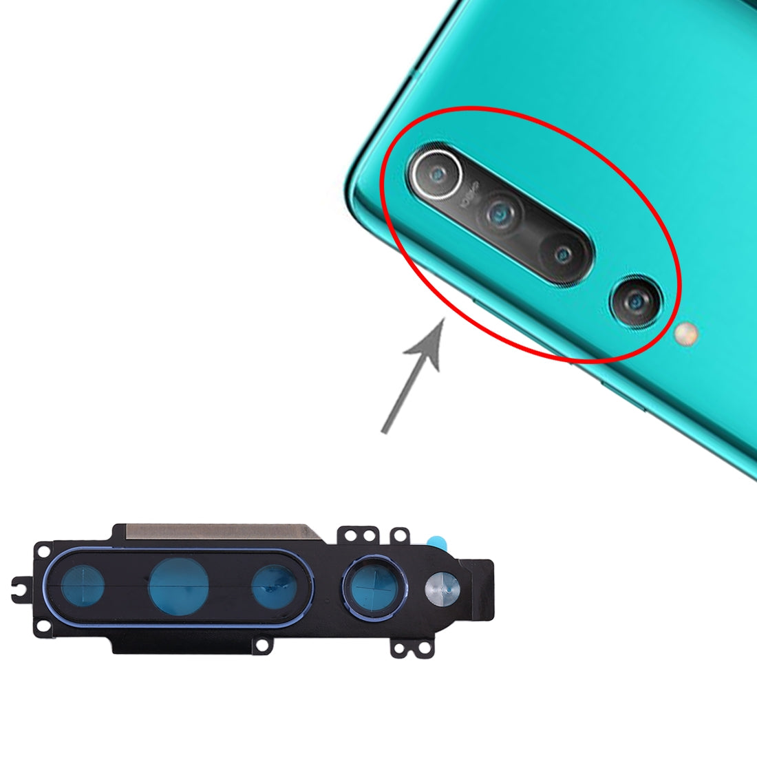 Camera Lens Cover for Xiaomi Mi 10 5G Blue