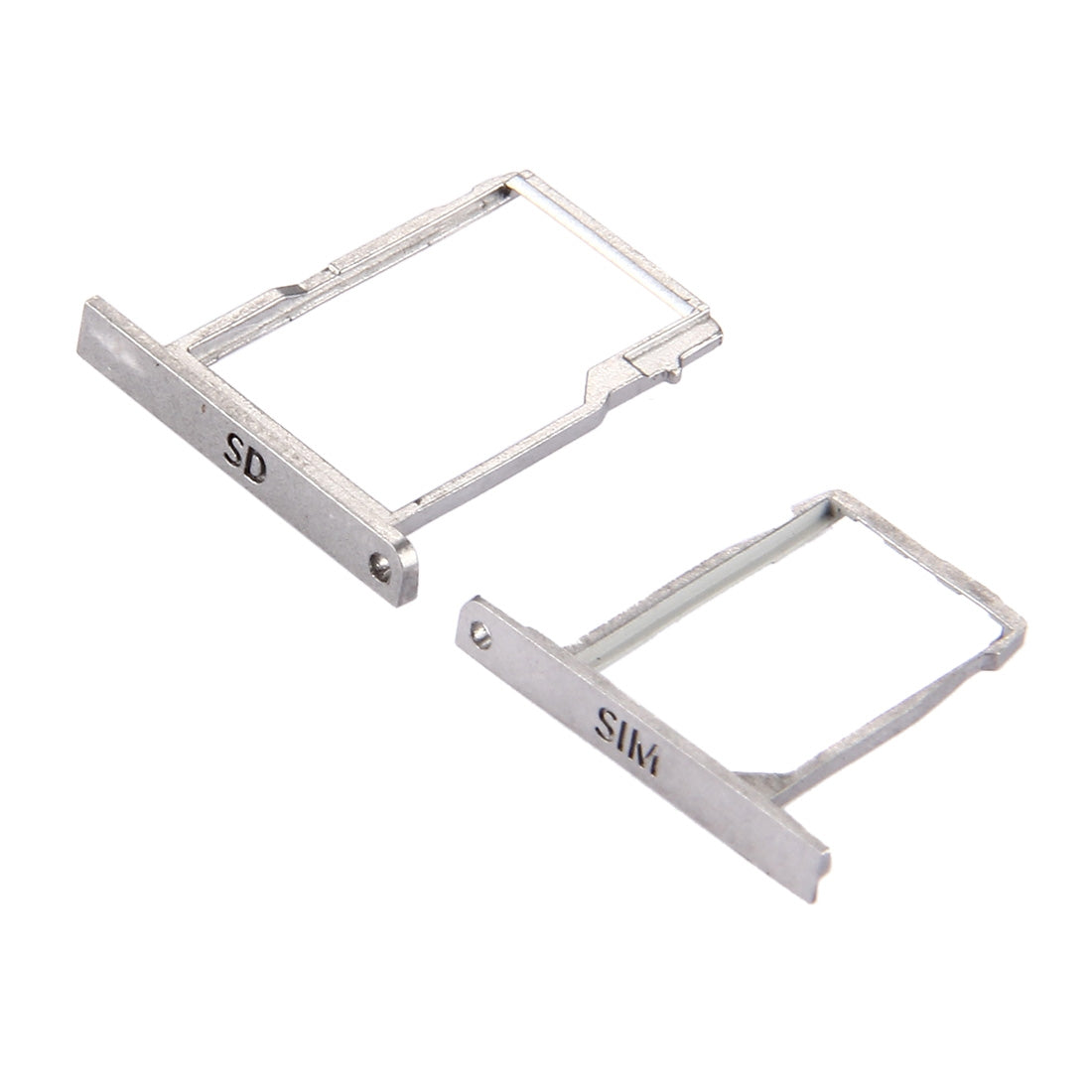 for BlackBerry Classic / Q20 SIM Card Tray + Micro SD Card Tray Silver