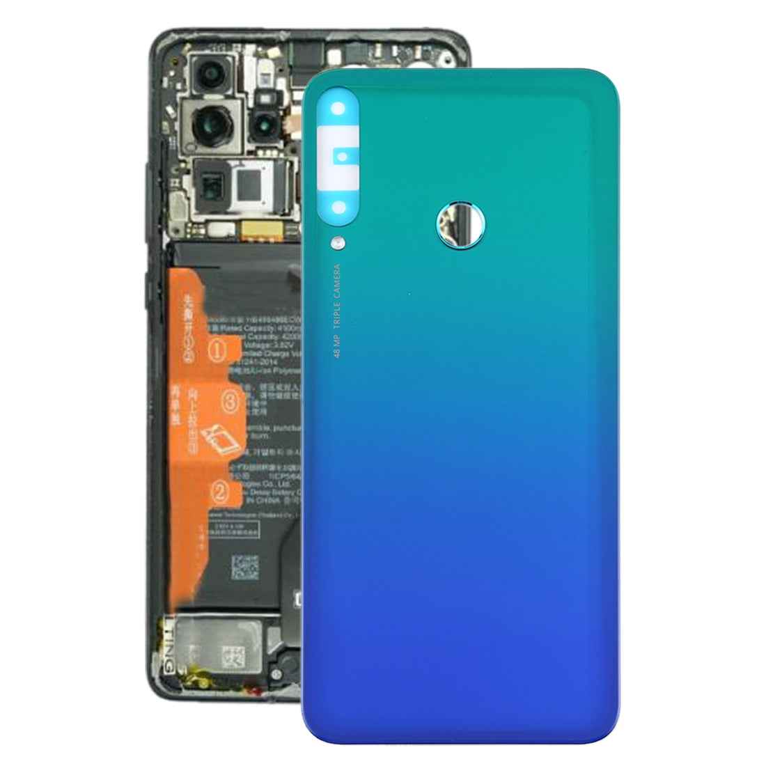 Battery Back Cover for Huawei P40 Lite E / Y7p Twilight Blue