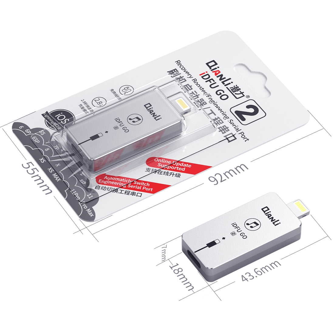 8 Pin Interface Convenient Phone Series Modification Booster, Support Engineering Serial Port Mode