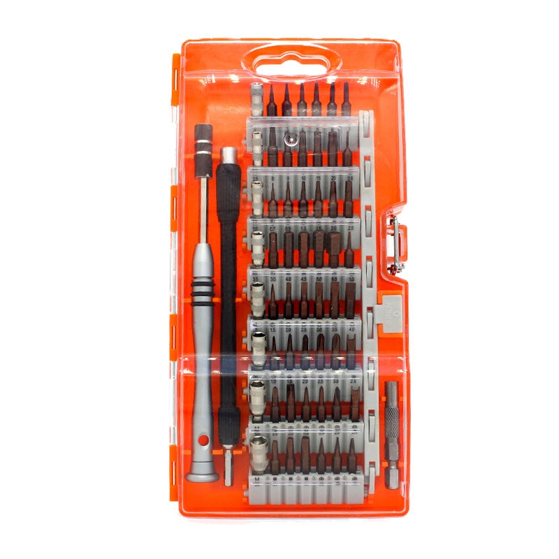 60 in 1 S2 Tool Steel Precision Screwdriver Nutdriver Bit Repair Tools Kit Orange
