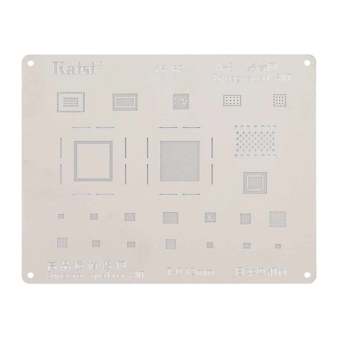 A-8 IC Chip BGA Reballing Stencil Kits Set Tin Plate For iPhone 6 Plus / 6
