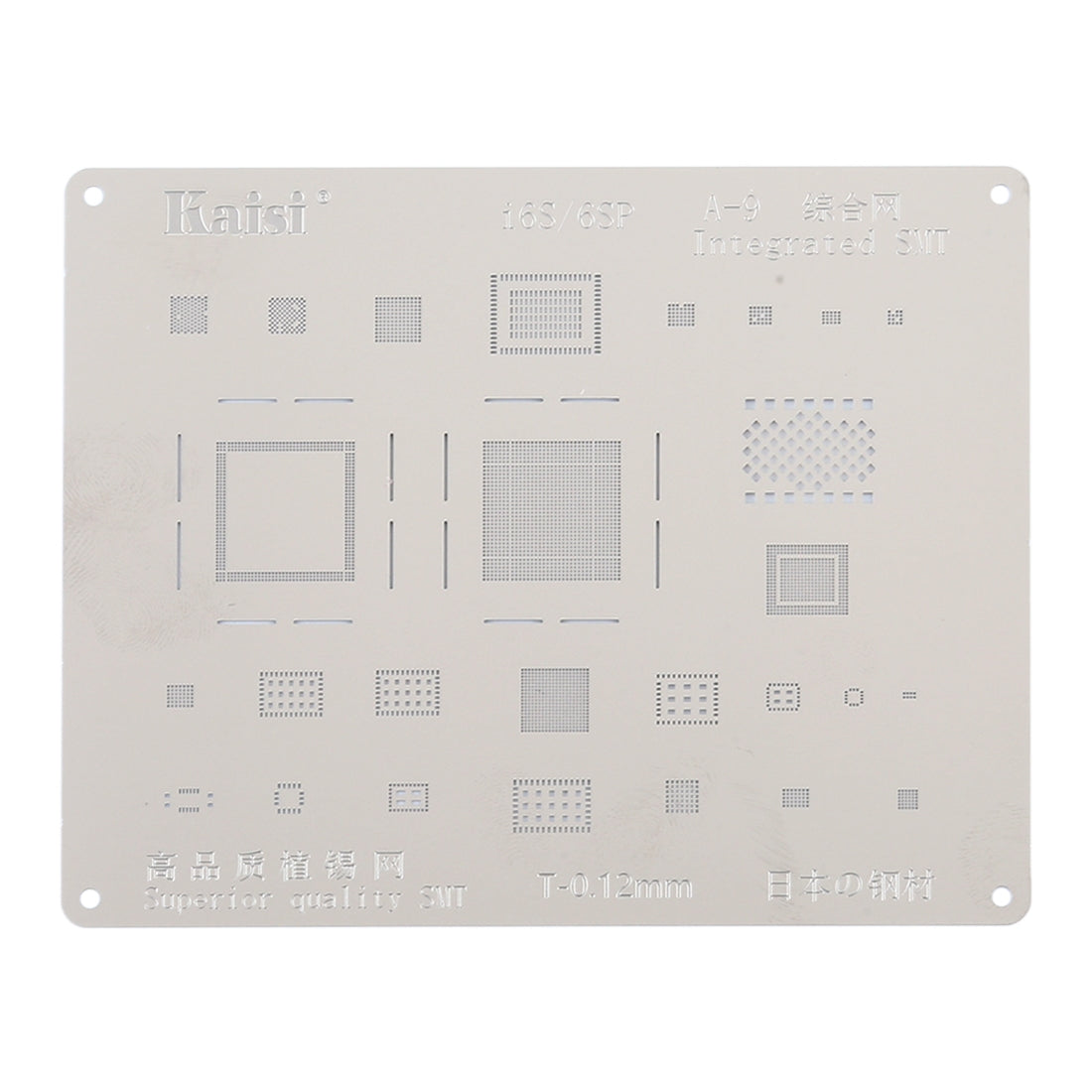 A-9 IC Chip BGA Reballing Stencil Kits Set Tin Plate For iPhone 6s Plus / 6s