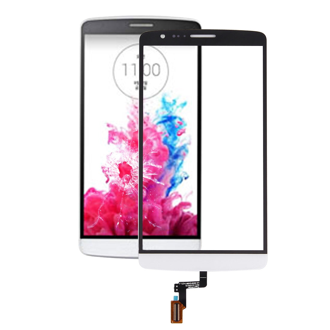 for LG G3 A / F410 Touch Panel White
