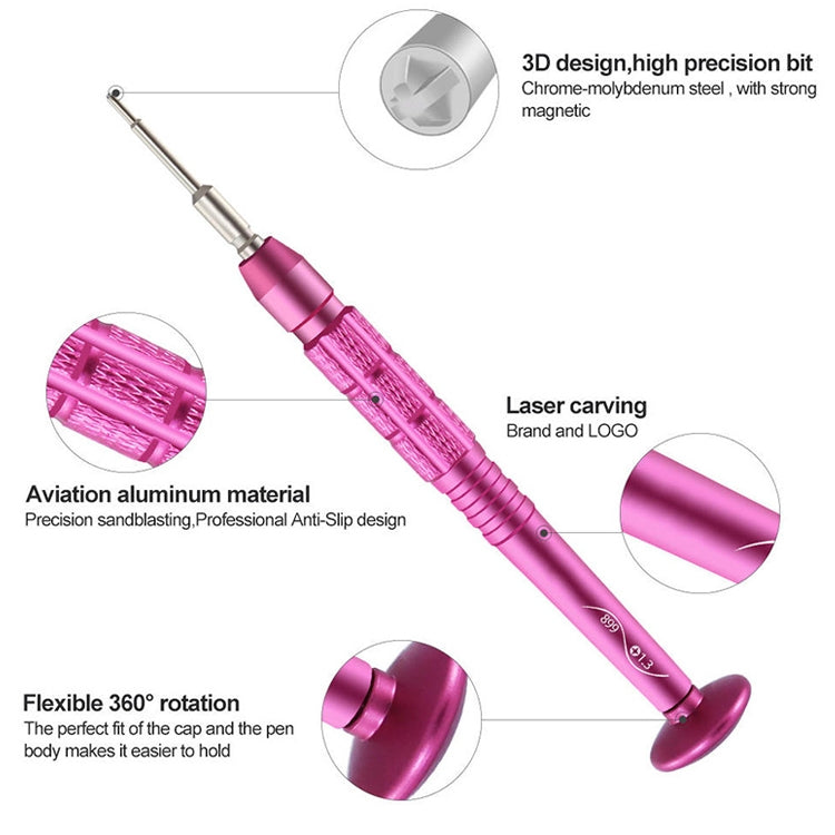BST-899 6 in 1 3D High Precision Aviation Aluminum Antiskid Screwdriver