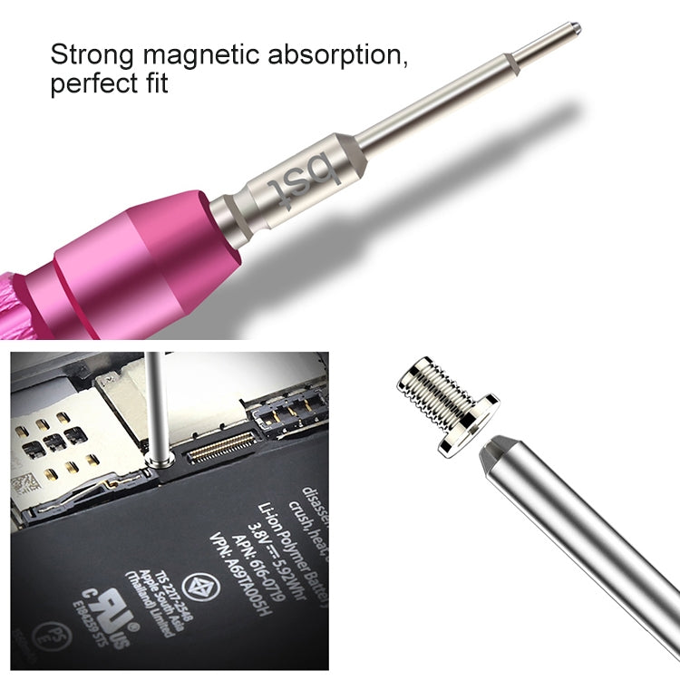 BST-899 6 in 1 3D High Precision Aviation Aluminum Antiskid Screwdriver