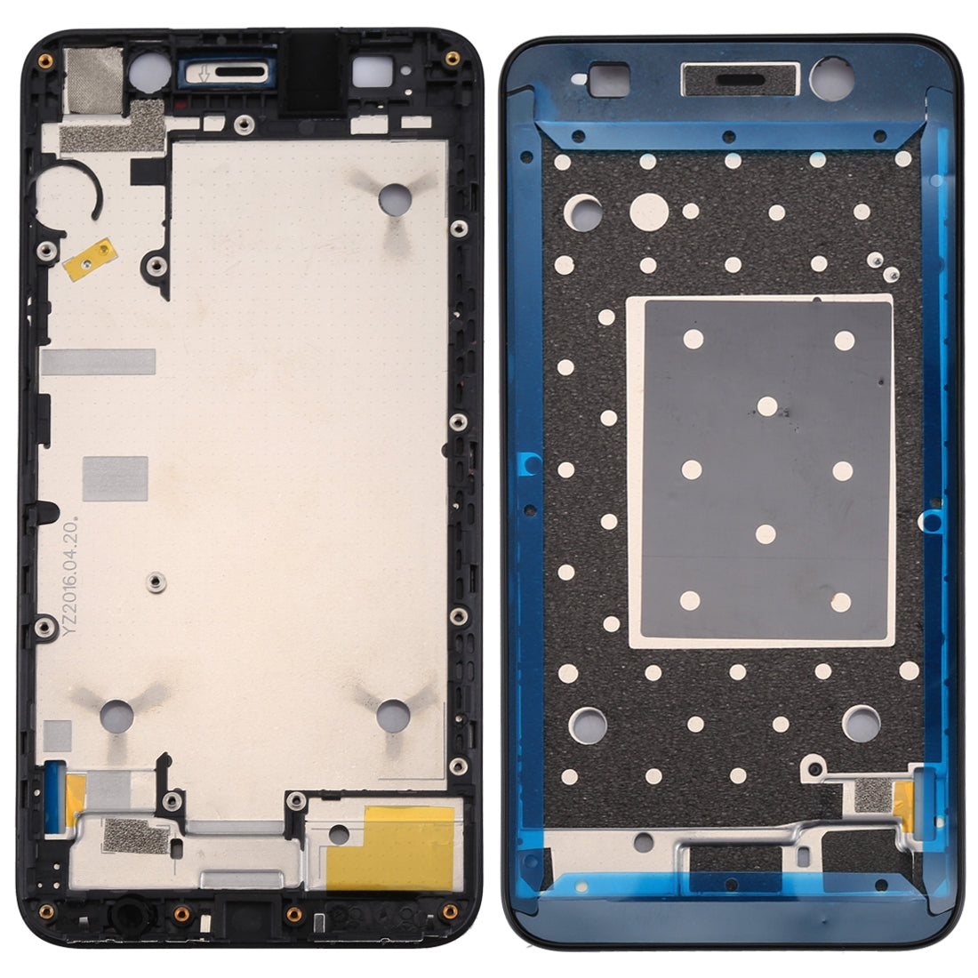 For Huawei Y6 / Honor 4A Front Housing LCD Frame Bezel Plate Black