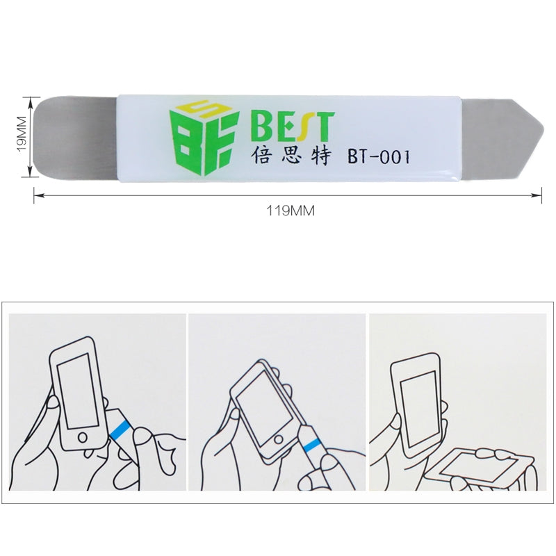 2 PCS BST-001 Stainless Steel Blade Thin Pry Spudger