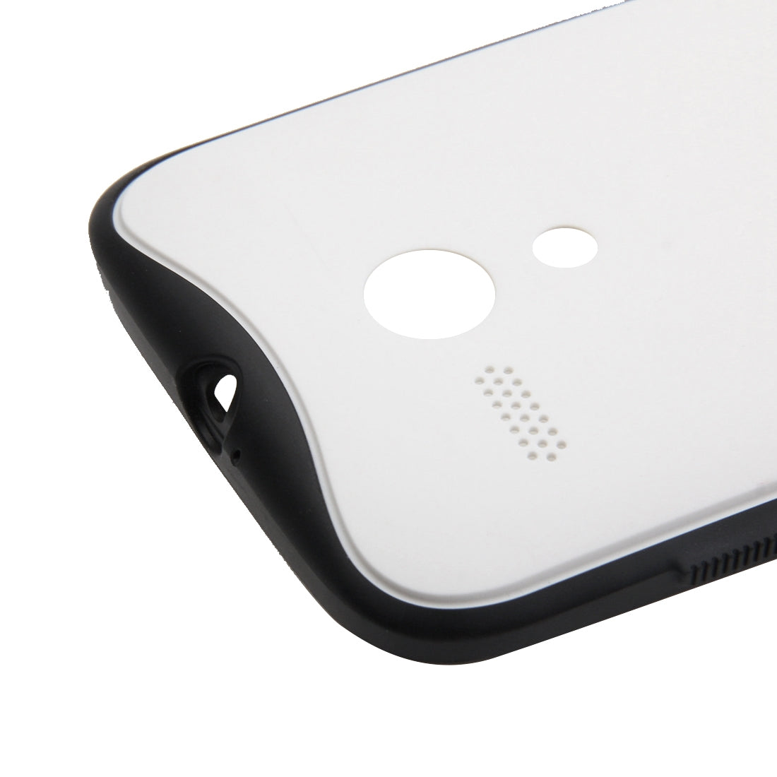 Anti-shock Battery Back Cover for Motorola Moto G  White + Black