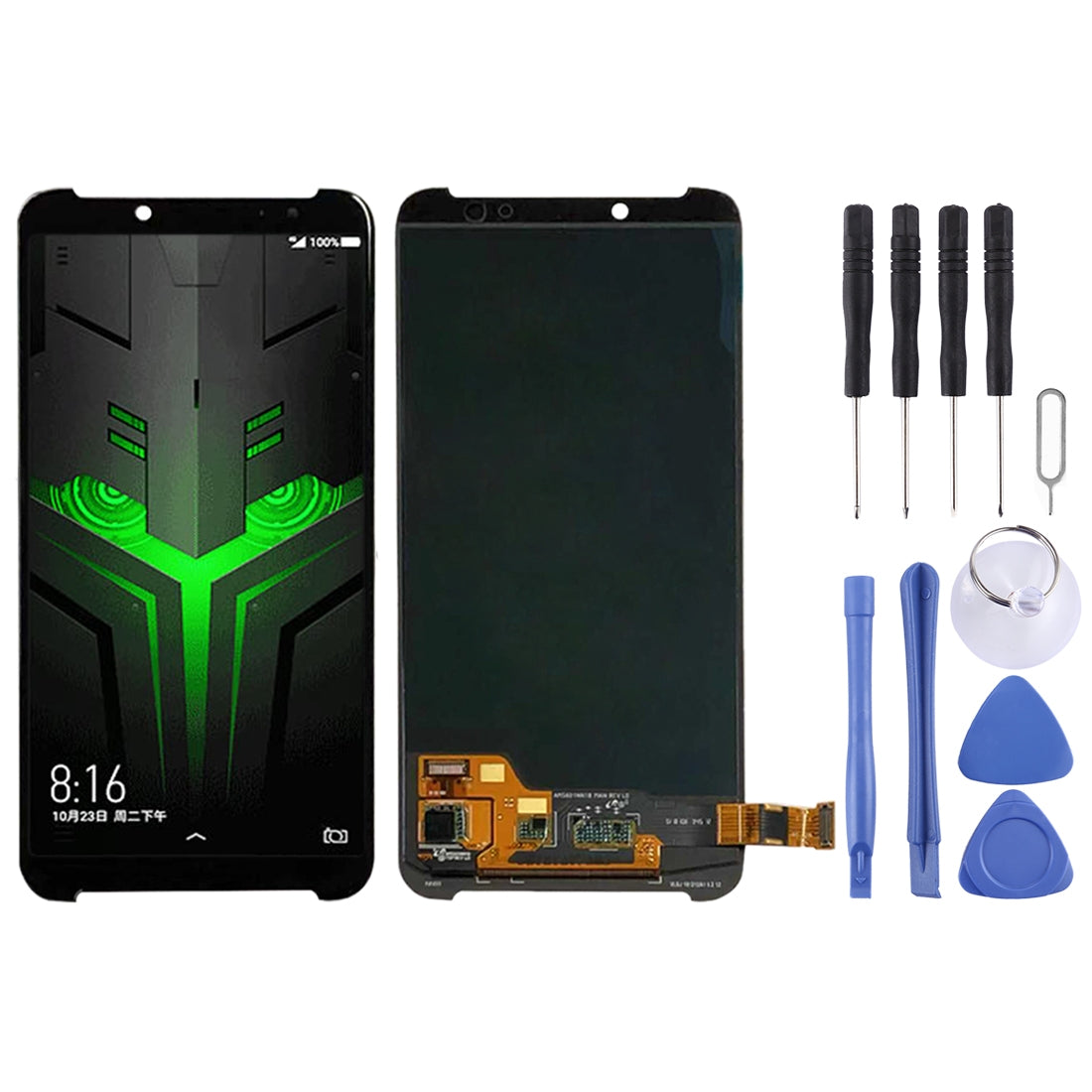 AMOLED LCD Screen for Xiaomi Black Shark Helo with Digitizer Full Assembly Black