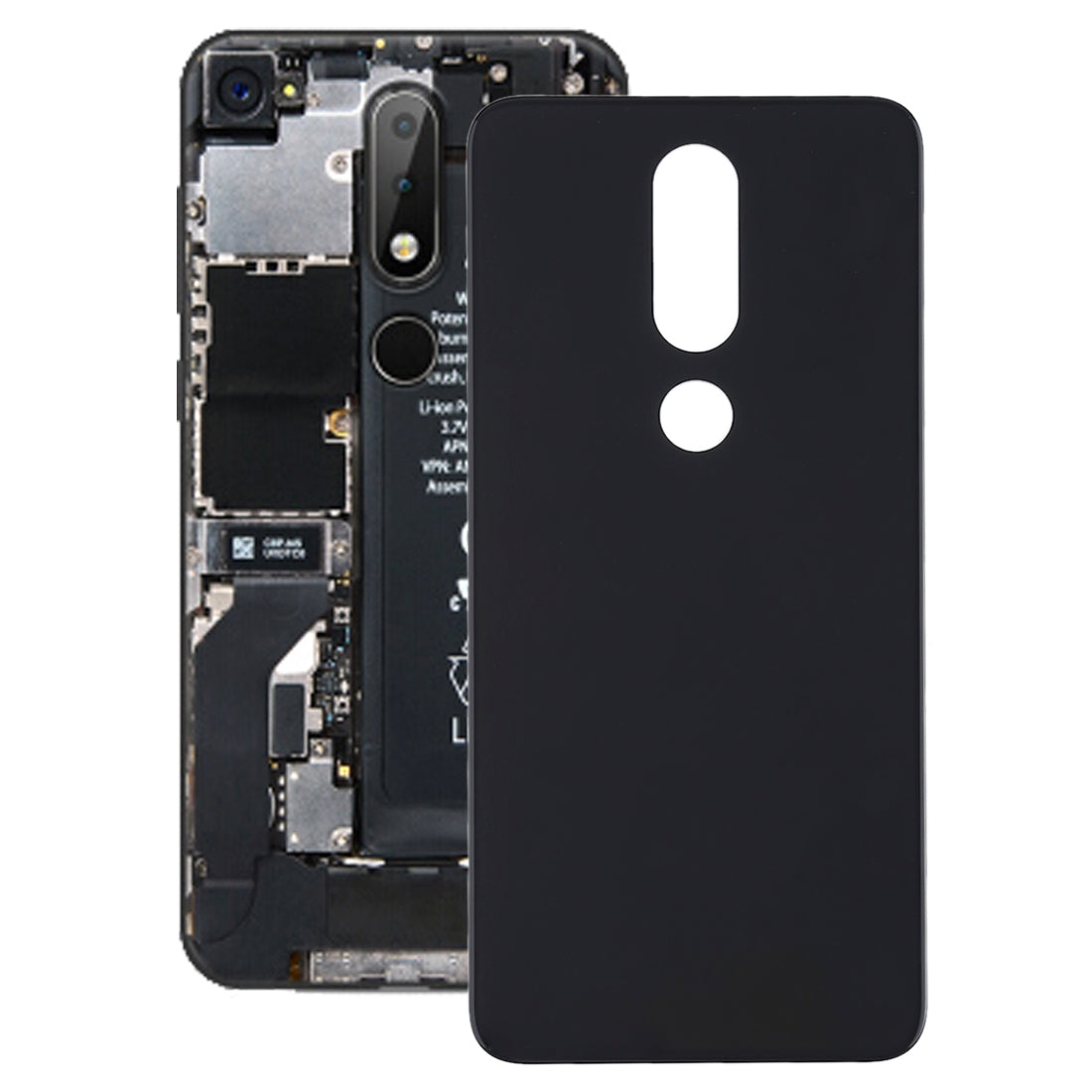 Back Cover for Nokia X6  2018 Black