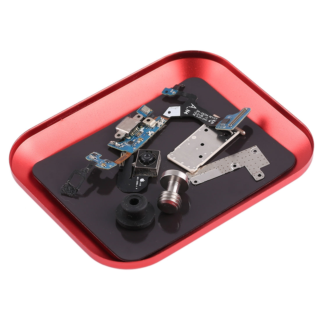 Aluminium Alloy Screw Tray Phone Repair Tool Red