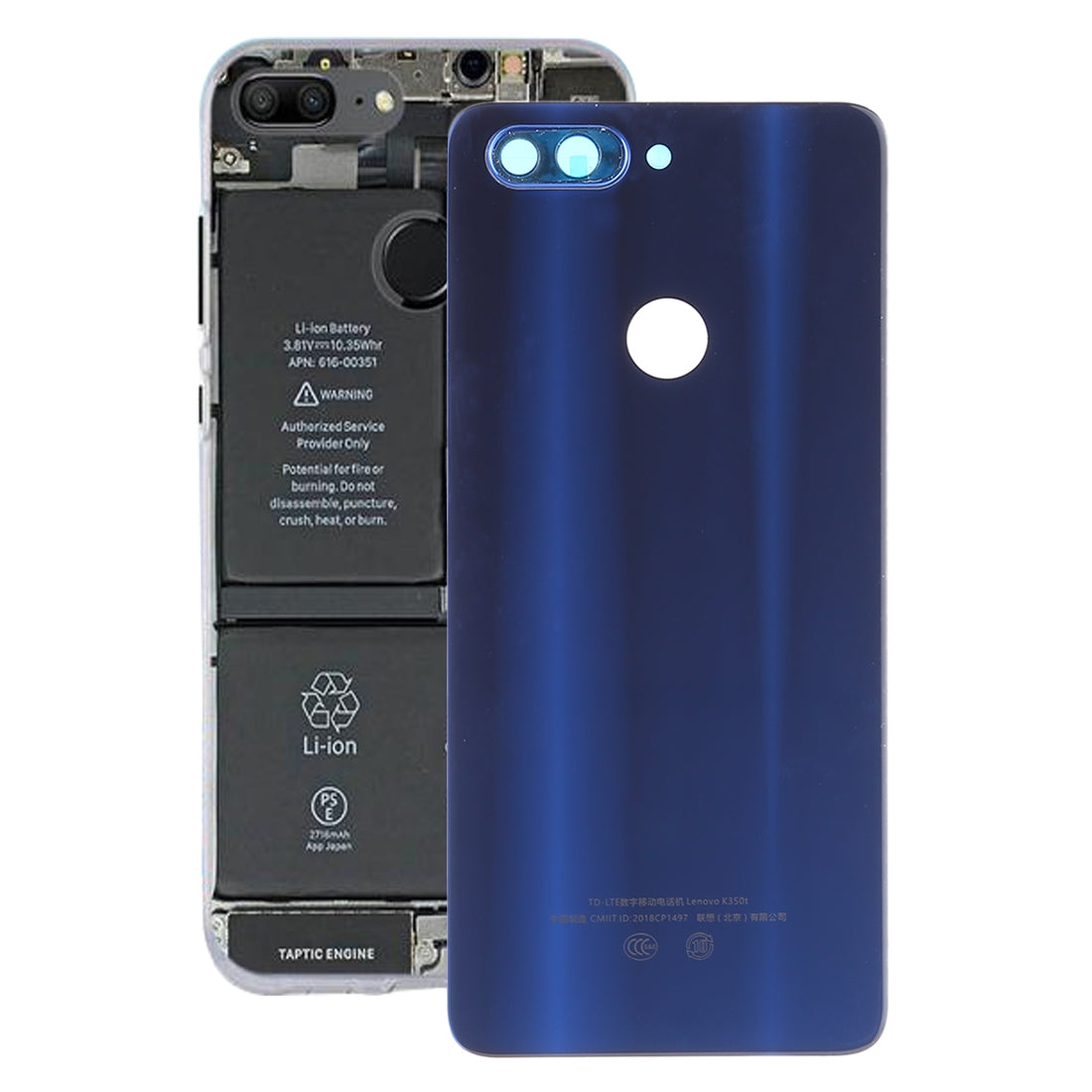 Battery Back Cover for Lenovo K5 K350T Blue