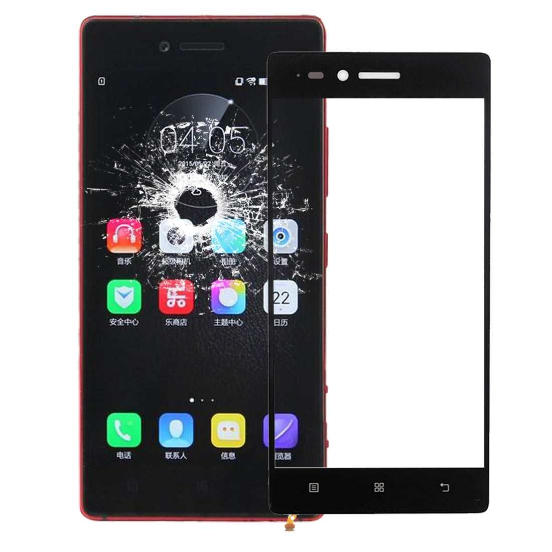 For Lenovo Vibe S / Z90 / Z90-7 Touch Panel Black