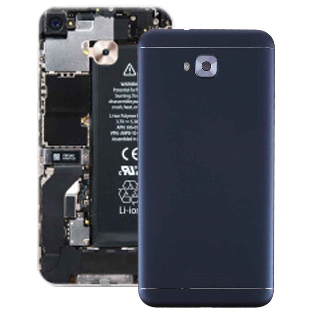 Back Cover with Side Keys & Camera Lens for Asus ZenFone 4 Selfie ZD553KL Blue