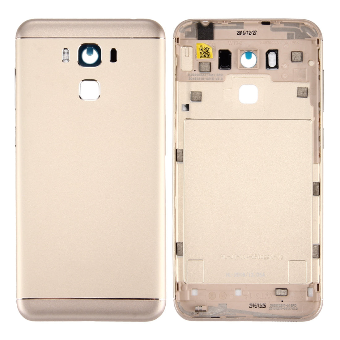 Aluminum Alloy Back Battery Cover for Asus ZenFone 3 Max / ZC553KL  Gold