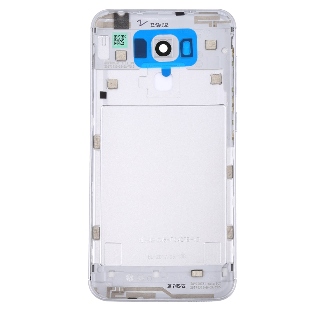 Aluminum Alloy Back Battery Cover for Asus ZenFone 3 Max / ZC553KL  Silver