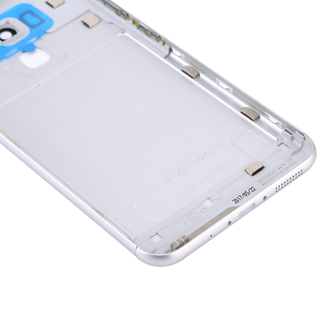 Aluminum Alloy Back Battery Cover for Asus ZenFone 3 Max / ZC553KL  Silver