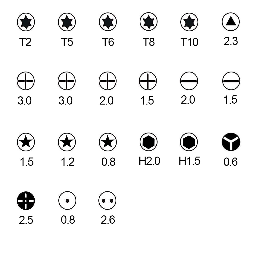 22 in 1 Professional Screwdriver Repair Open Tool Kits