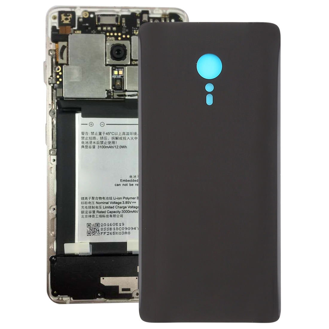 Back Cover for Lenovo ZUK Z2 Pro Black