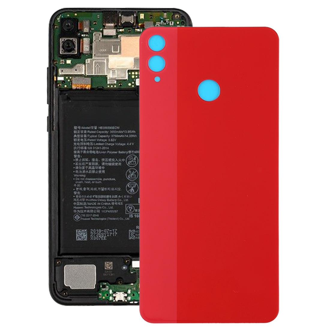 Back Cover for Huawei Honor 8X Red