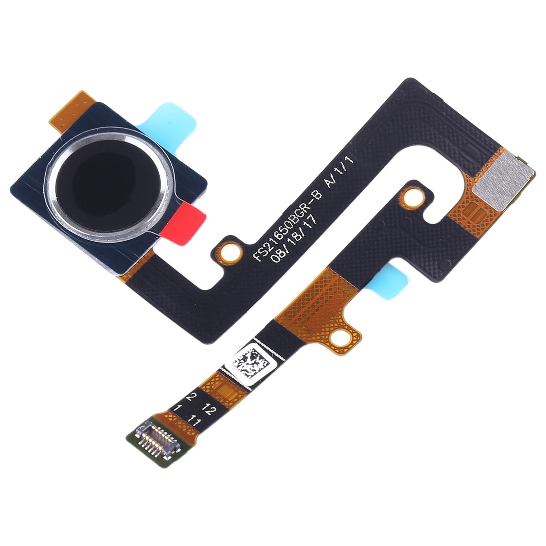 Fingerprint Sensor Flex Cable for Nokia 7.1 / TA-1085  Black