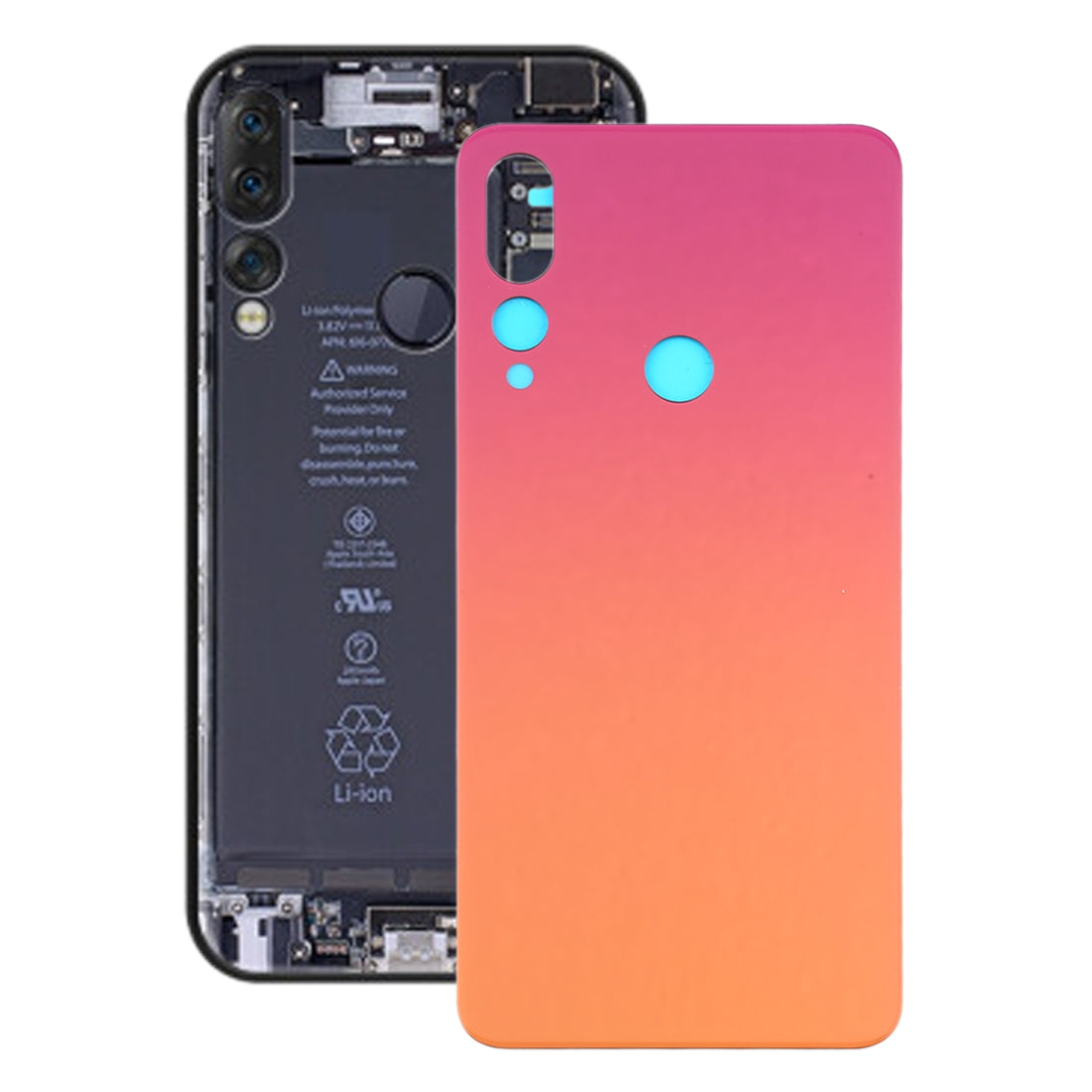 Battery Back Cover for Lenovo Z5S / L78071 Red