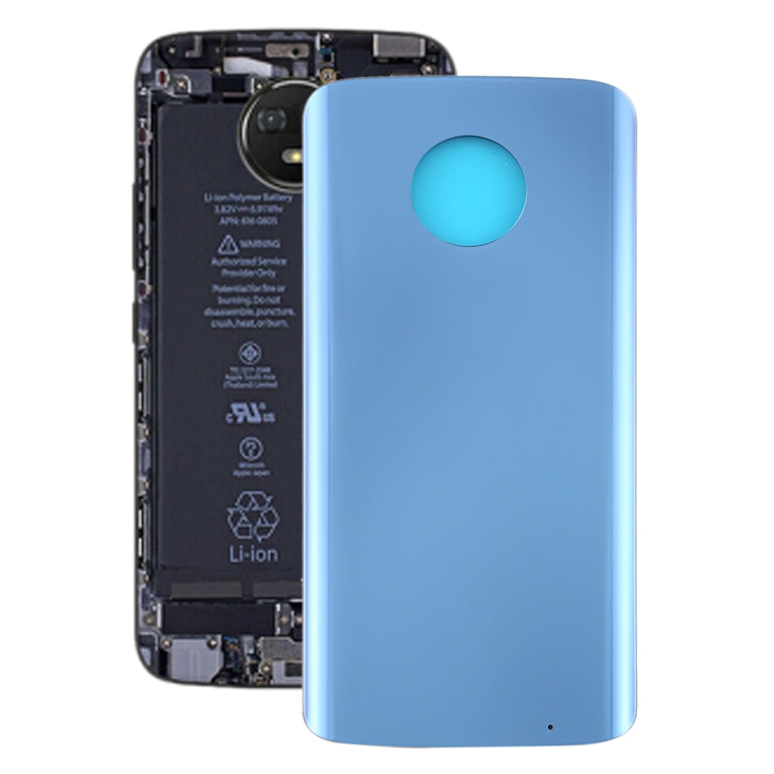 Battery Back Cover for Motorola Moto G6 Plus Blue