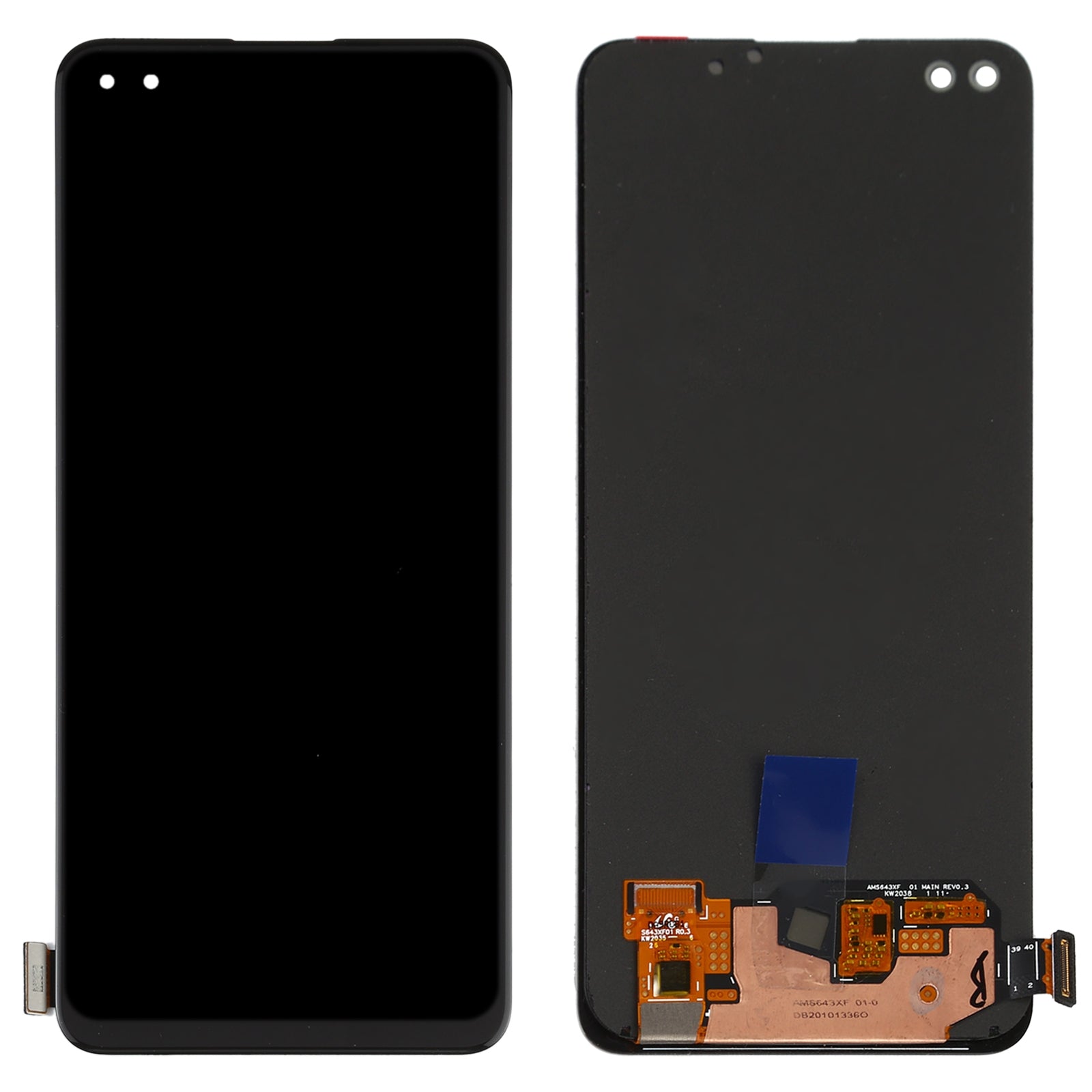 AMOLED Material LCD Screen and Digitizer Full Assembly for OPPO Reno4 4G