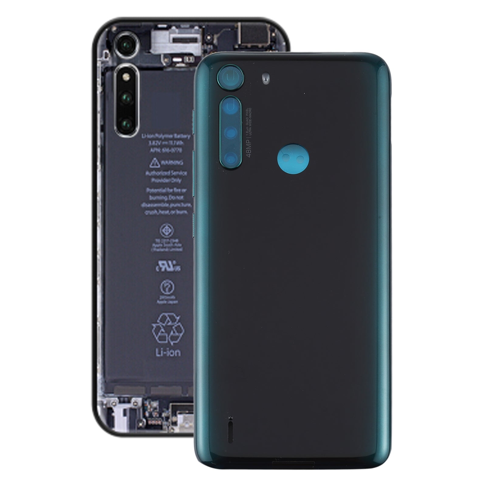 Battery Back Cover for Motorola One Fusion  Green