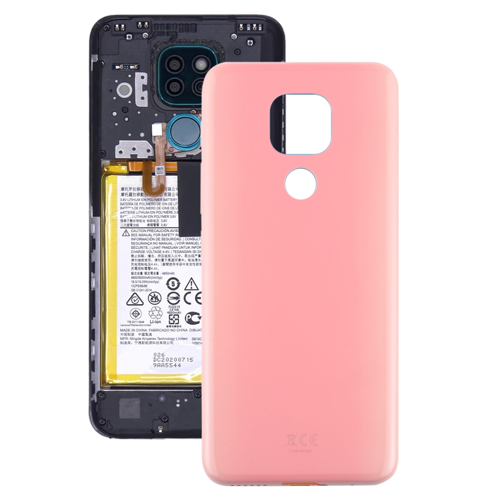 Battery Back Cover for Motorola Moto G9 Play / Moto G9  India  Pink