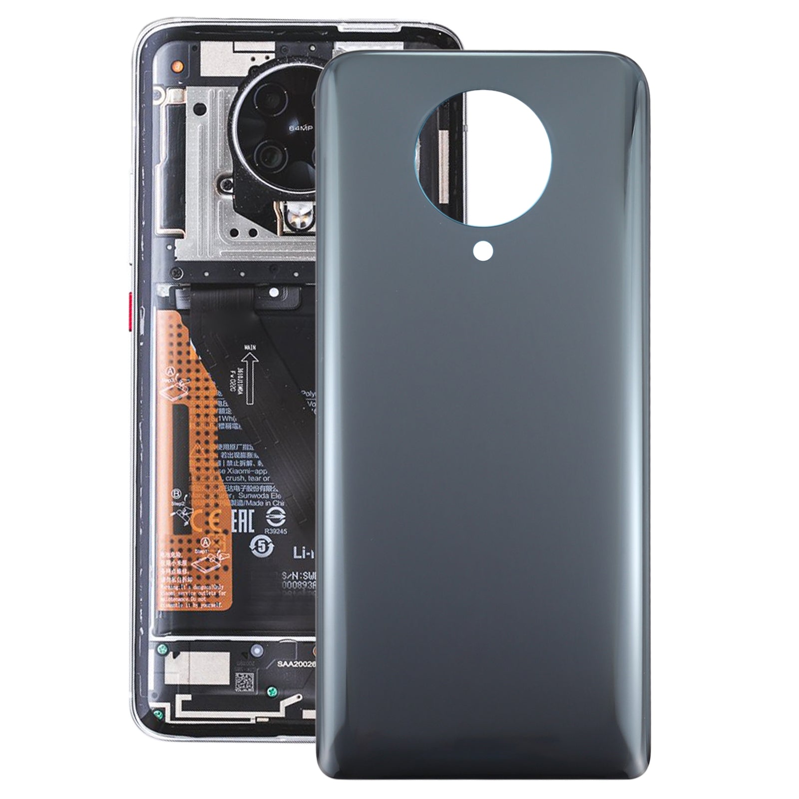 Battery Back Cover for Xiaomi Redmi K30 Ultra / M2006J10C Black