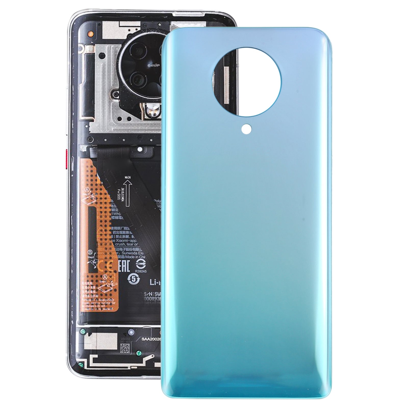 Battery Back Cover for Xiaomi Redmi K30 Ultra / M2006J10C Green