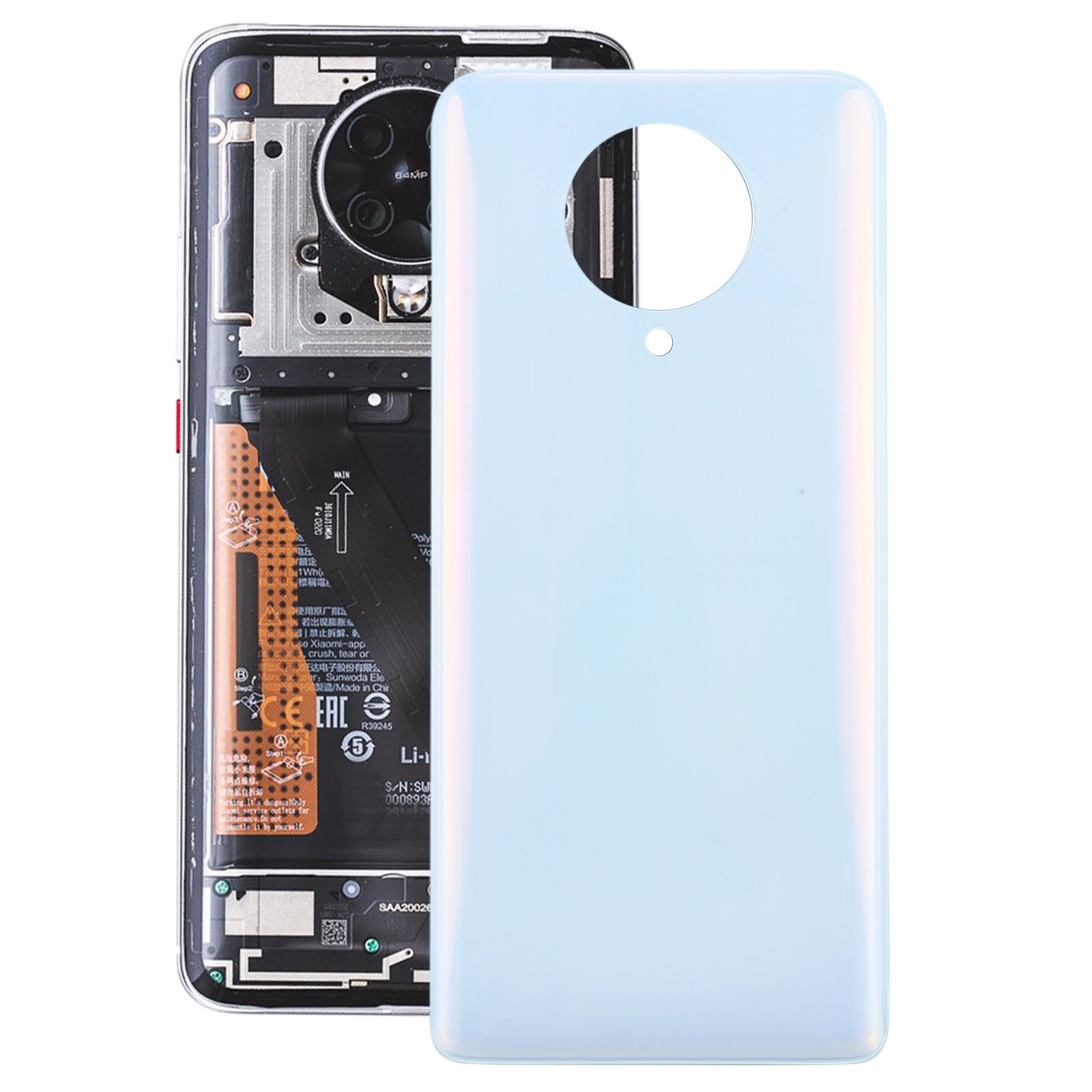 Battery Back Cover for Xiaomi Redmi K30 Ultra / M2006J10C White