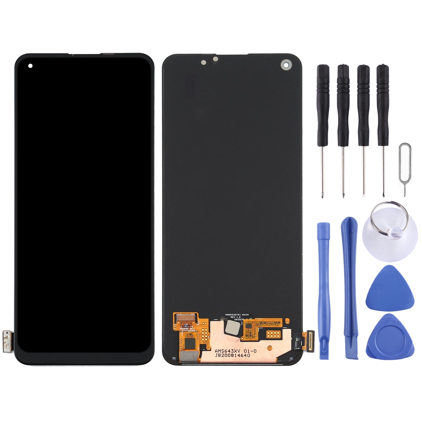 AMOLED Material LCD Screen and Digitizer Full Assembly for OPPO Reno4 SE China / Realme 7 Pro / Realme Q2 Pro / Realme X7 5G /RMX2170, PEAM00, PEAT00