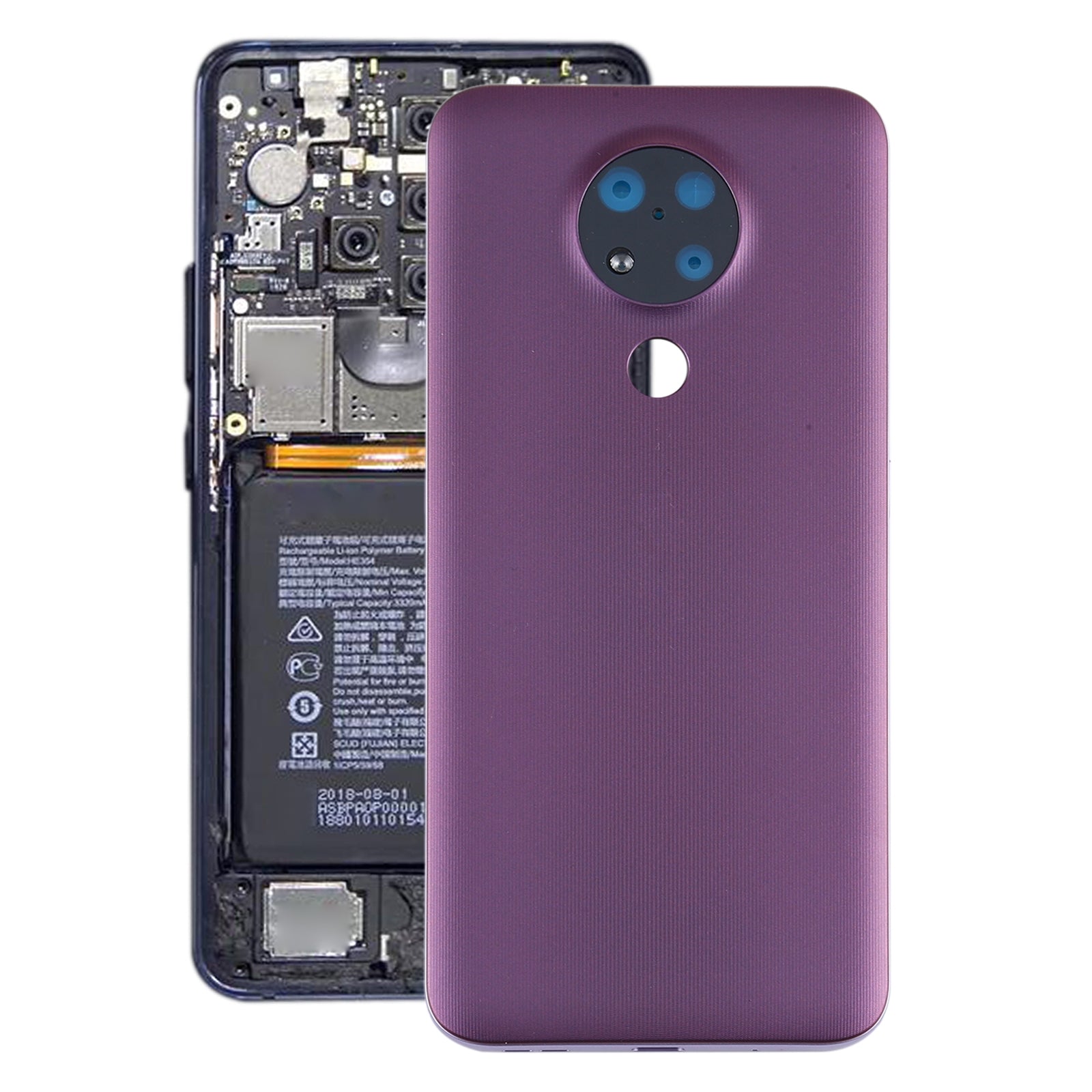 Battery Back Cover for Nokia 3.4 / TA-1288 / TA-1285 / TA-1283 Purple