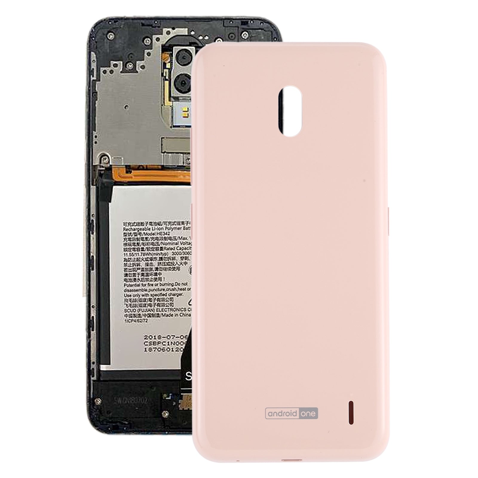 Battery Back Cover for Nokia 2.2 / TA-1183 / TA-1179 / TA-1191 / TA-1188 Pink