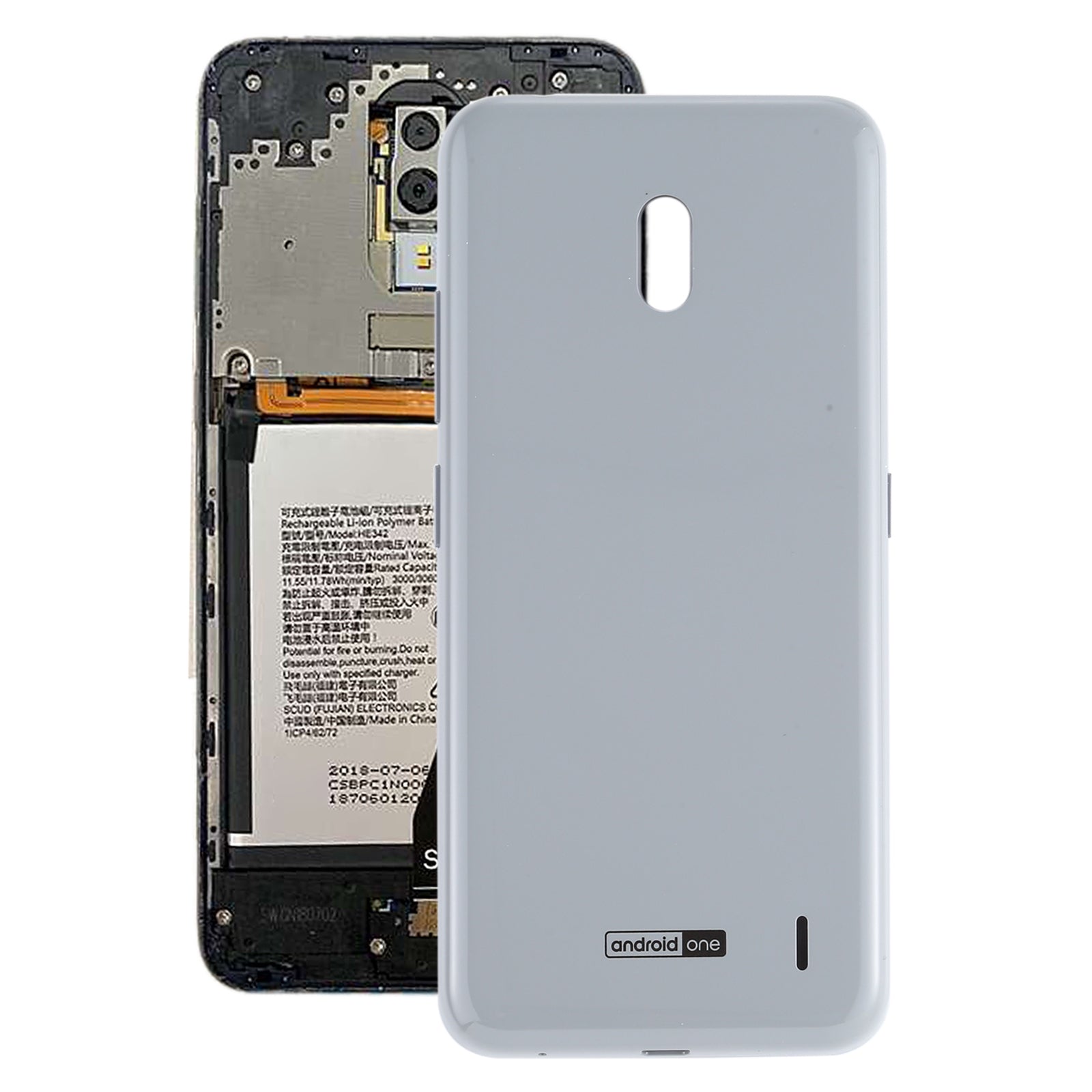 Battery Back Cover for Nokia 2.2 / TA-1183 / TA-1179 / TA-1191 / TA-1188 Grey