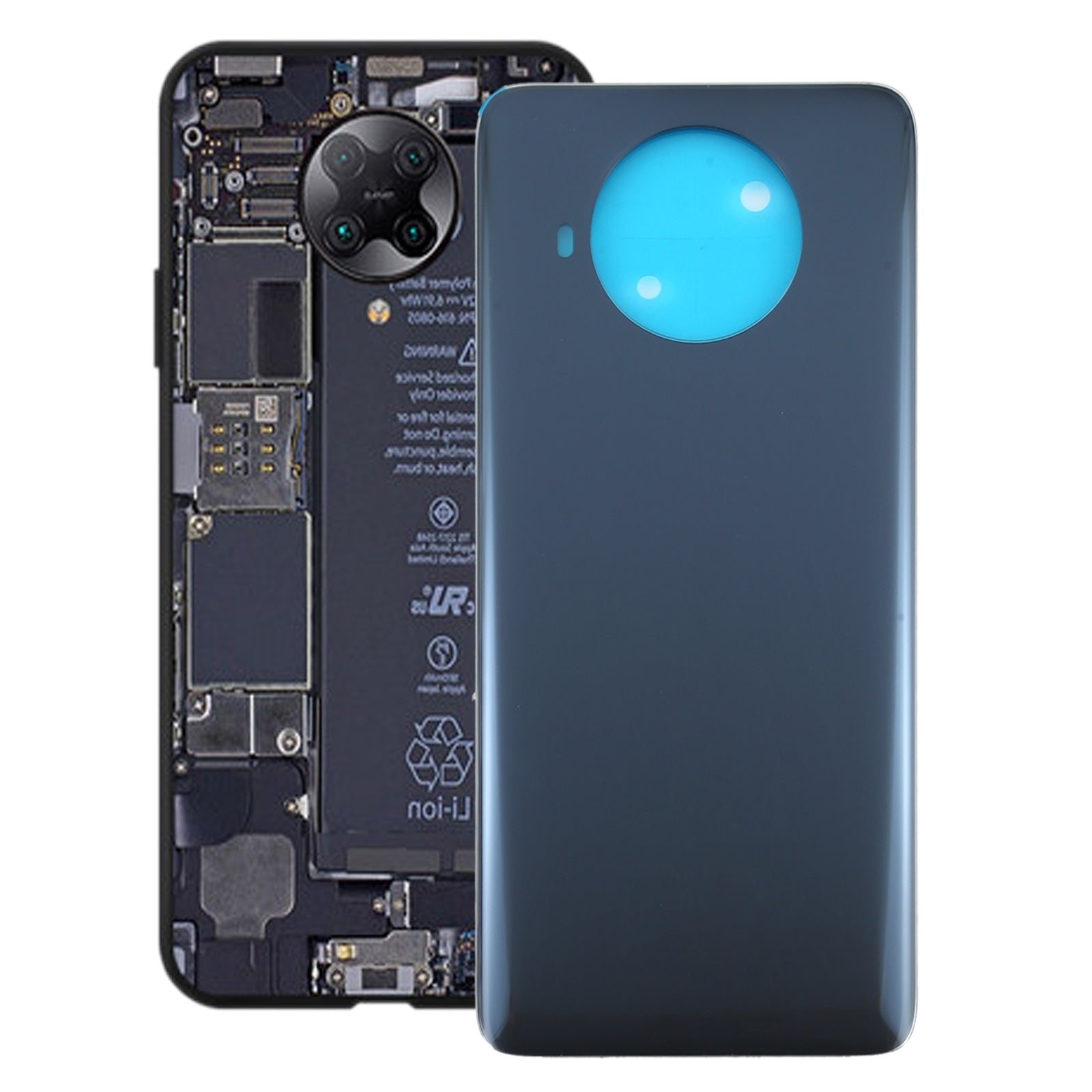 Battery Back Cover for Xiaomi Mi 10T Lite 5G / Mi 10i 5G M2007J17G M2007J17I Black