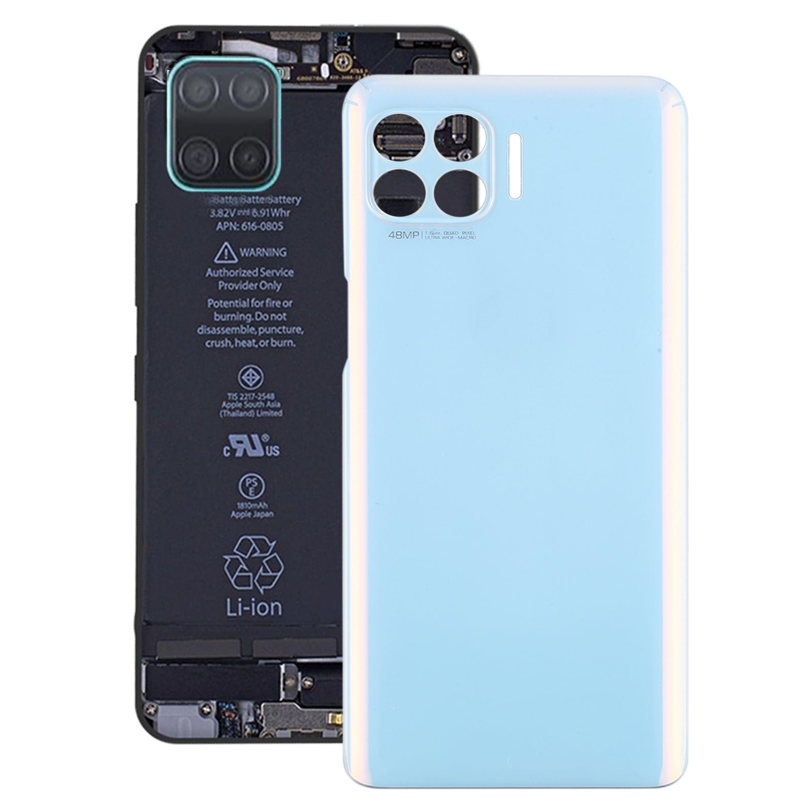 Battery Back Cover for Motorola One 5G UW / One 5G / Moto G 5G Plus / XT2075 XT2075-2 XT2075-3 White