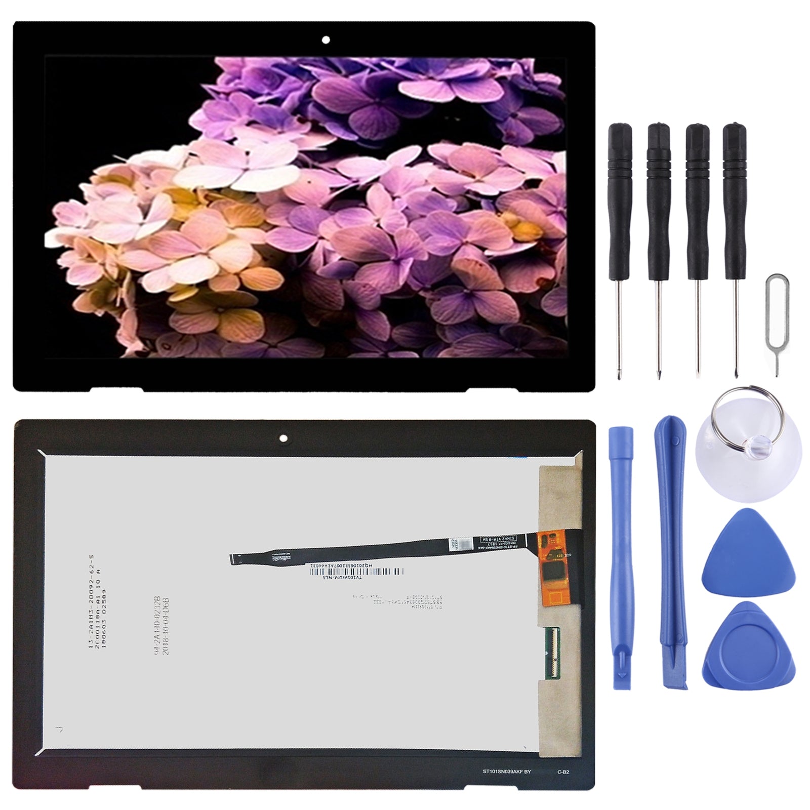 FHD1920x1080 OEM LCD Screen for Lenovo IdeaPad D330 N5000 D330-10IGM with Digitizer Full Assembly  Black