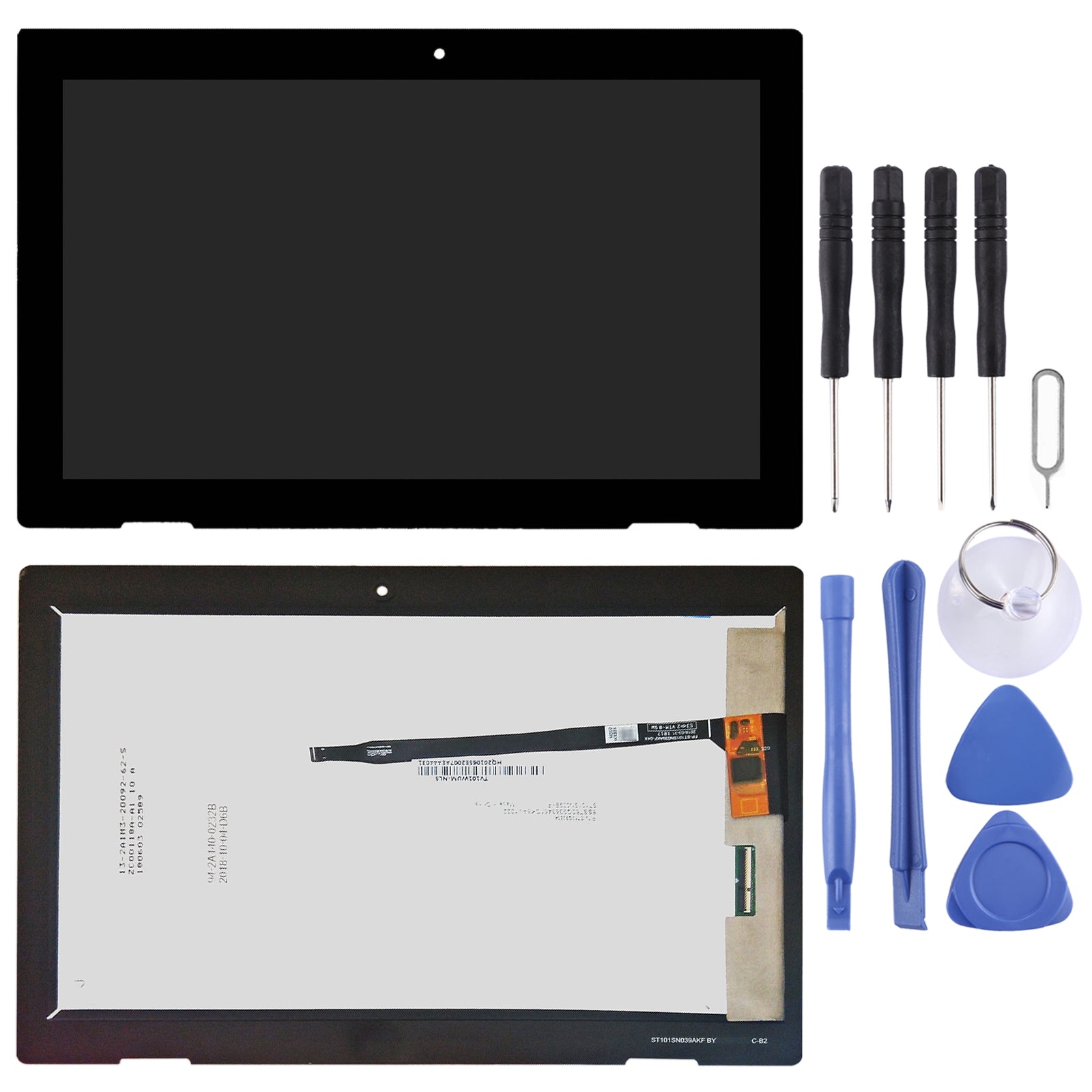 FHD1920x1080 OEM LCD Screen for Lenovo IdeaPad D330 N5000 D330-10IGM with Digitizer Full Assembly  Black